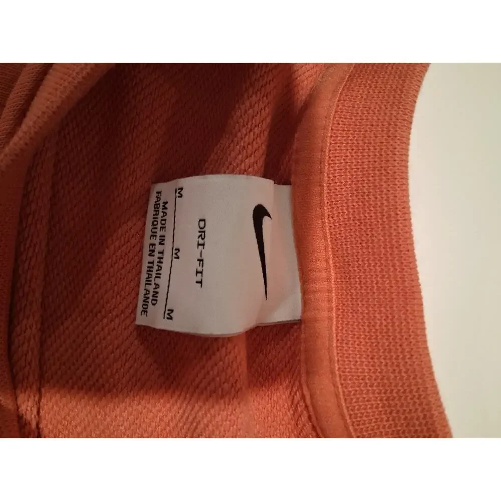 Nike Women's Dri-FIT Get Fit Graphic Crewneck Sweatshirt Medium Madder Root...